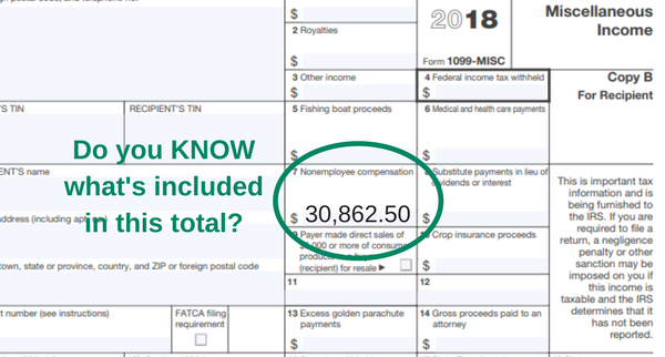 should you include independent contractor expenses on 1099